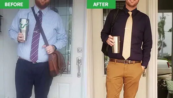 Skinny Collagen before and after